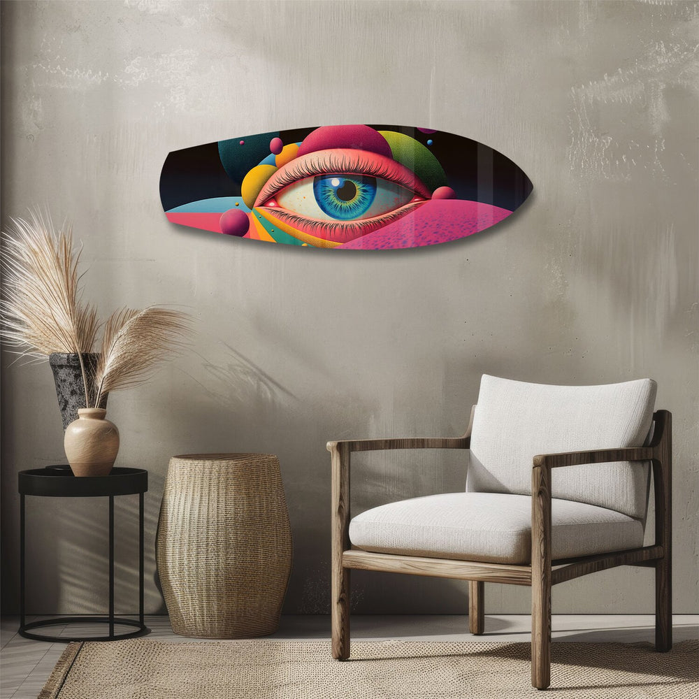 Surreal Pop Art Eye Glass Wall Art.