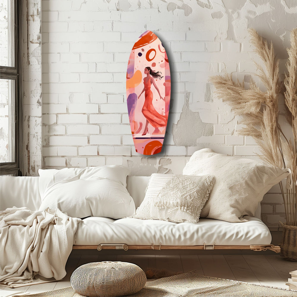 Dance Flow Glass Wall Art.