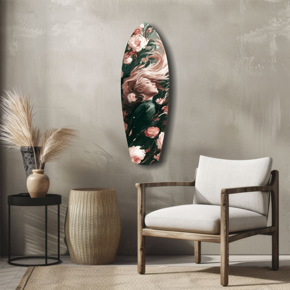 Blooming Breeze Glass Wall Art.