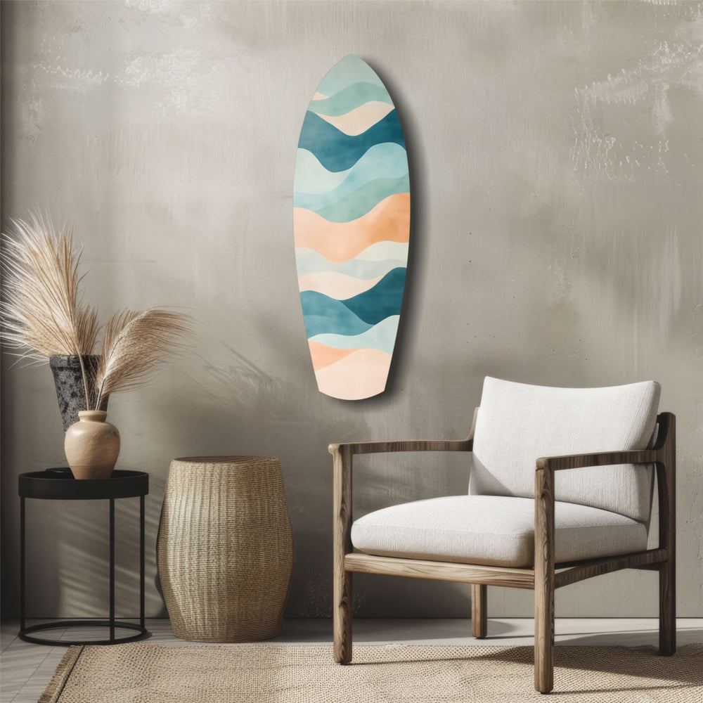 Colors of the Sea Glass Wall Art.