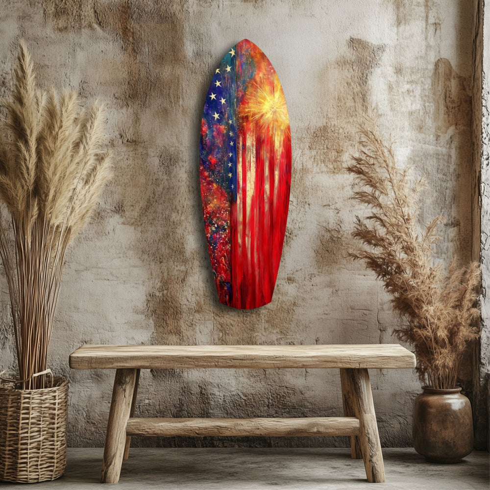 4th of July Glass Wall Art.
