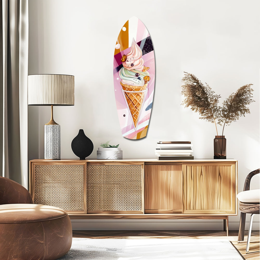 Icecream Dream Glass Wall Art.