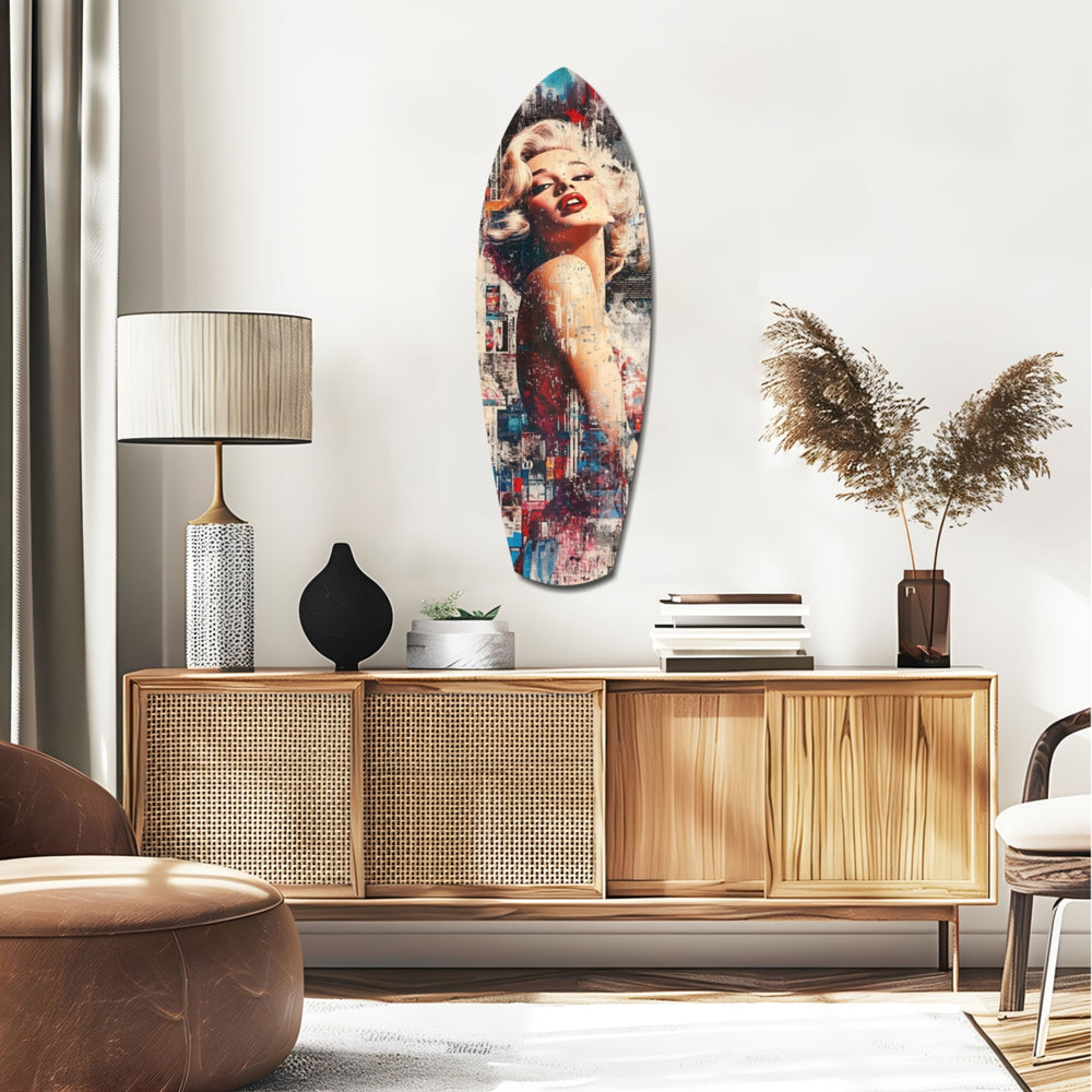 Vintage Dreams Blonde Starlet Glass Wall Art