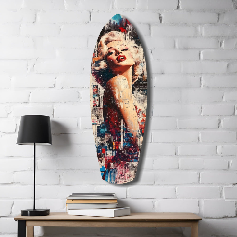 Vintage Dreams Blonde Starlet Glass Wall Art
