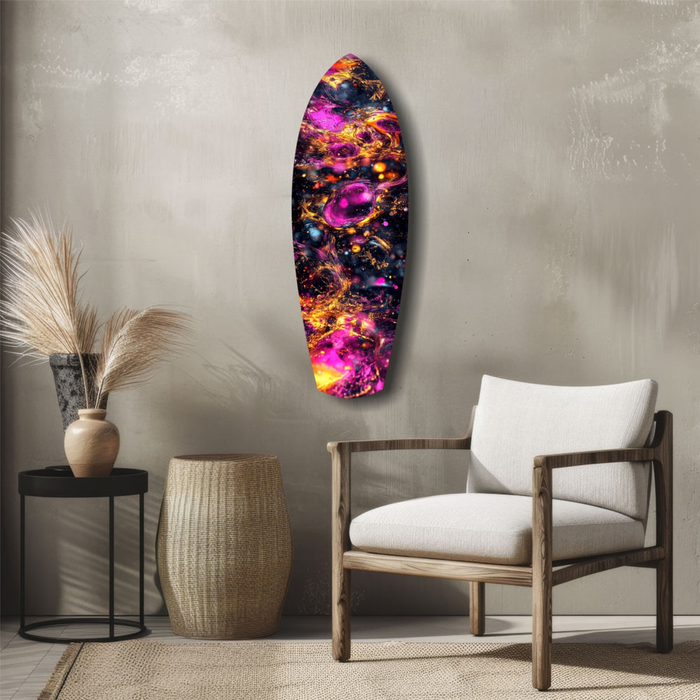 Kinetic Cosmos Glass Wall Art.