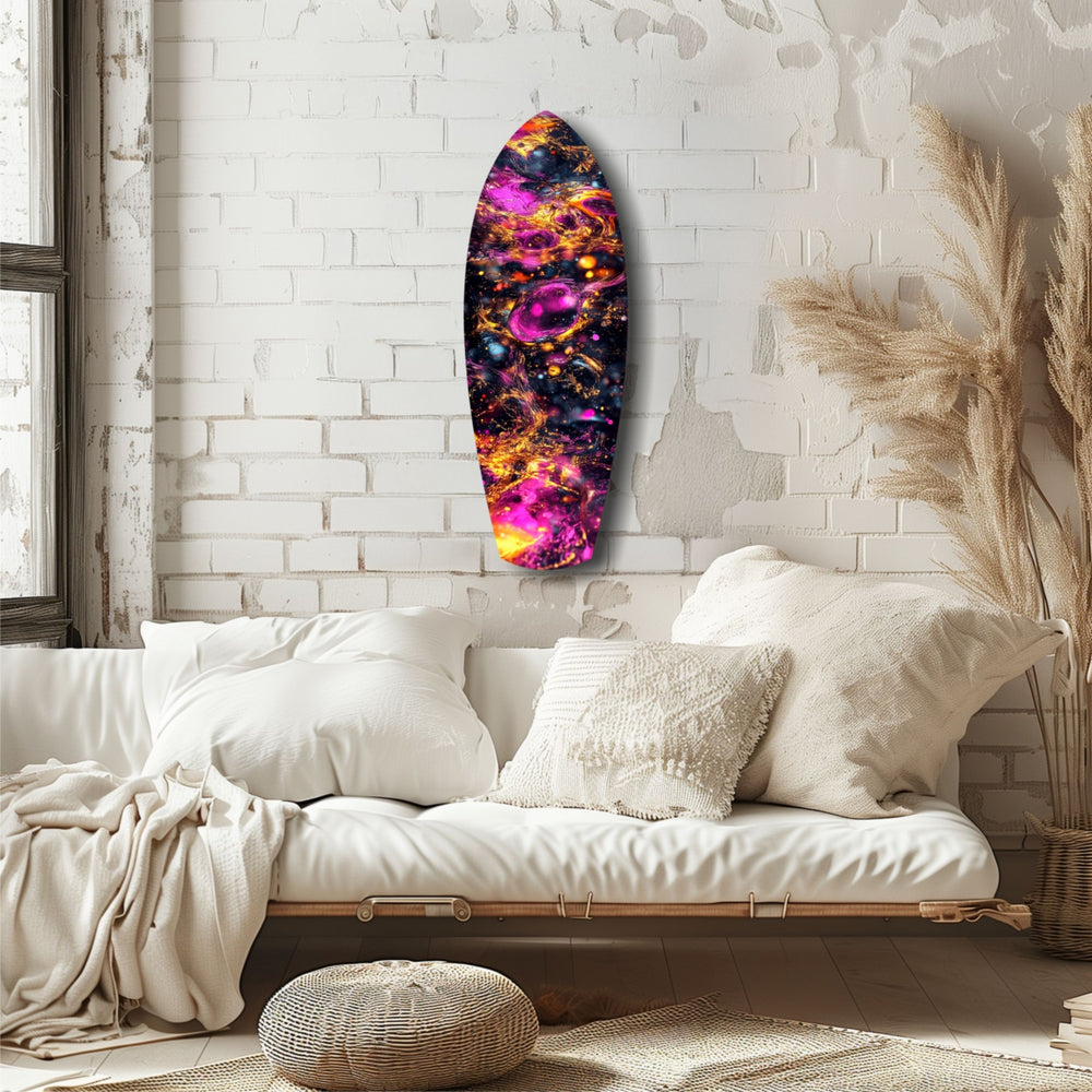 Kinetic Cosmos Glass Wall Art.