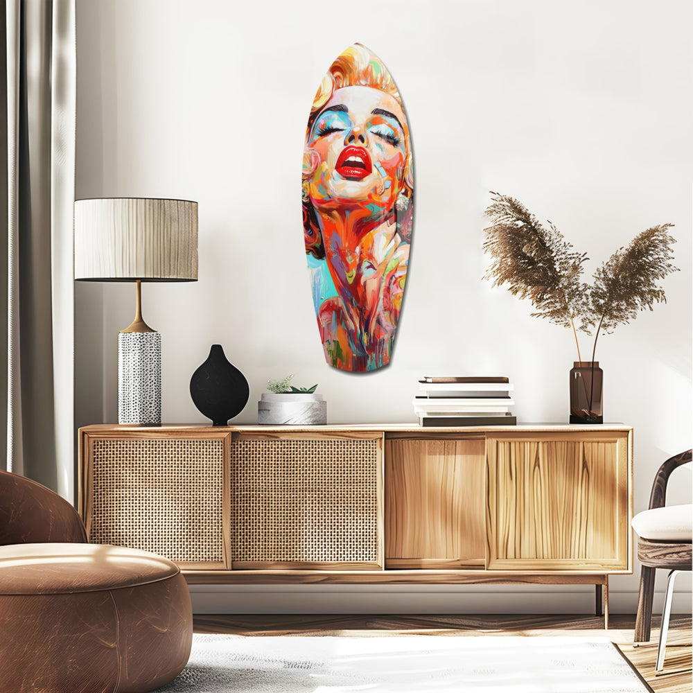 Vintage Dreams Blonde Starlet Glass Wall Art