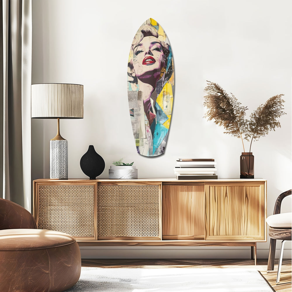 Golden Age Starlet Glass Wall Art