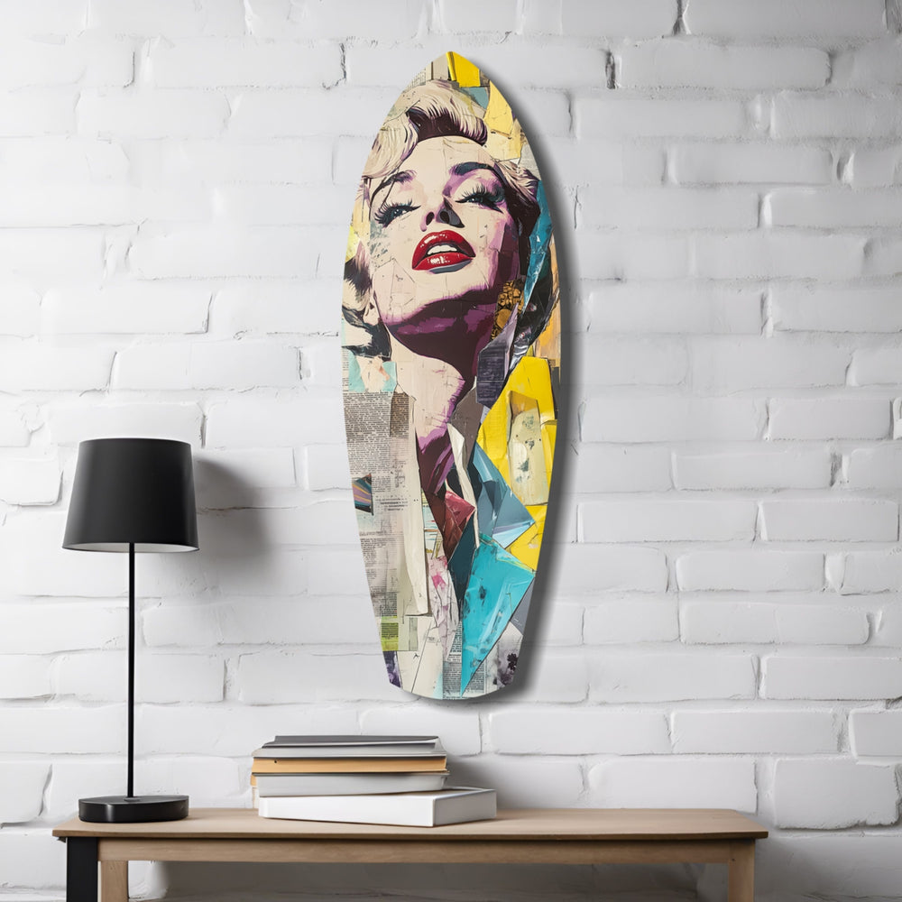 Golden Age Starlet Glass Wall Art