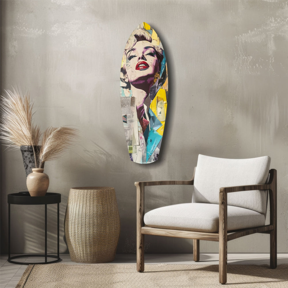 Golden Age Starlet Glass Wall Art