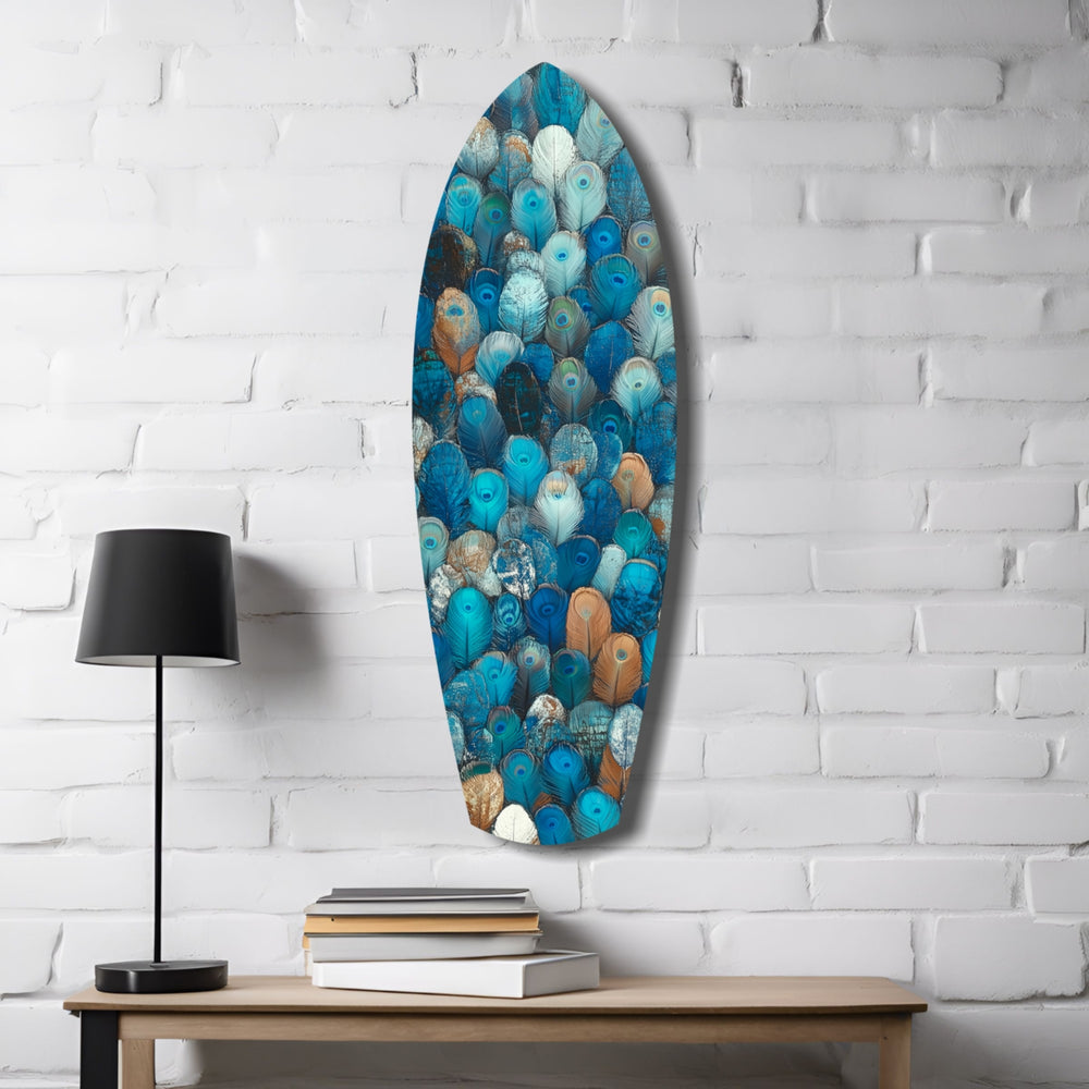 Feathers of the Haven Glass Wall Art.