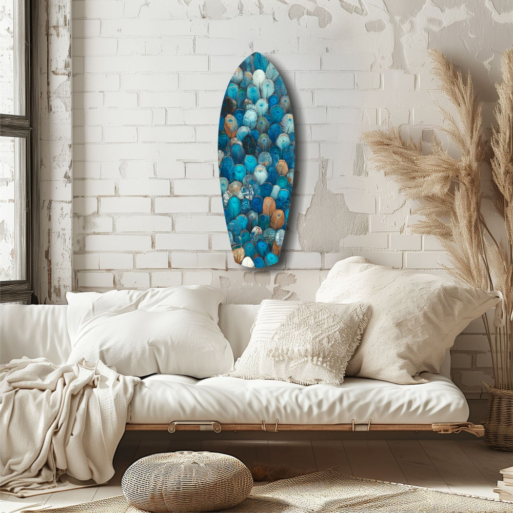 Feathers of the Haven Glass Wall Art.