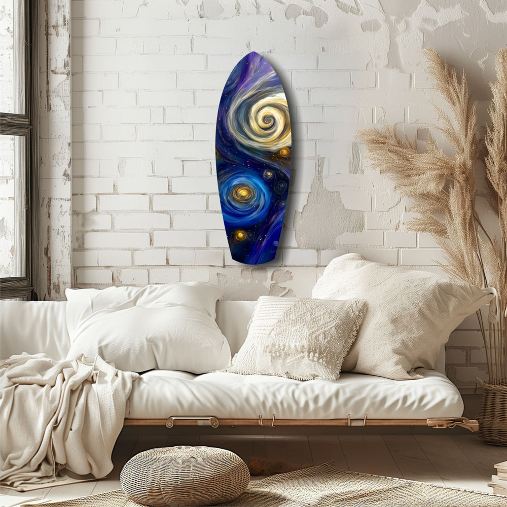 Kinetic Cosmos Glass Wall Art.
