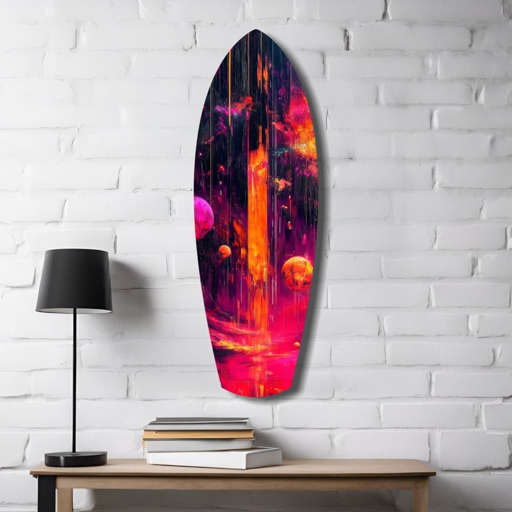 Kinetic Cosmos Glass Wall Art.