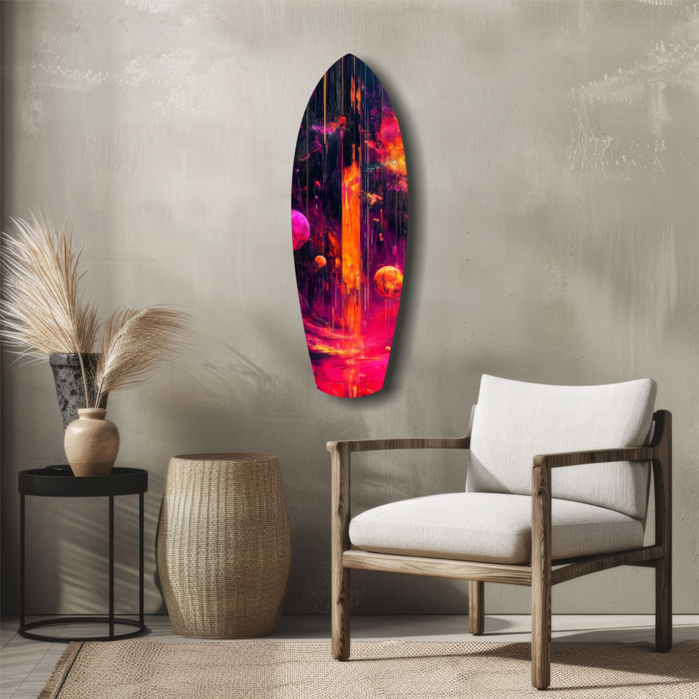Kinetic Cosmos Glass Wall Art.