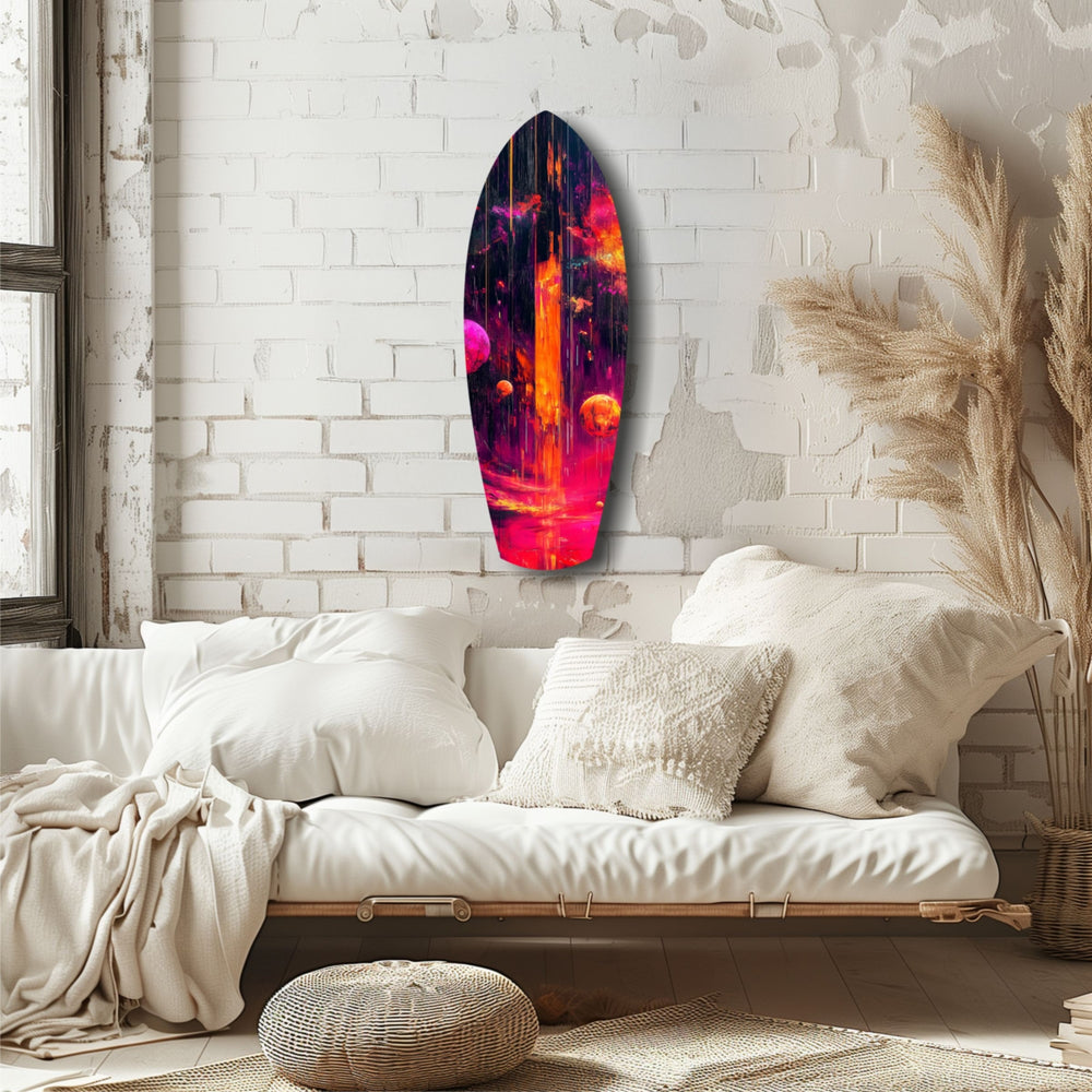 Kinetic Cosmos Glass Wall Art.