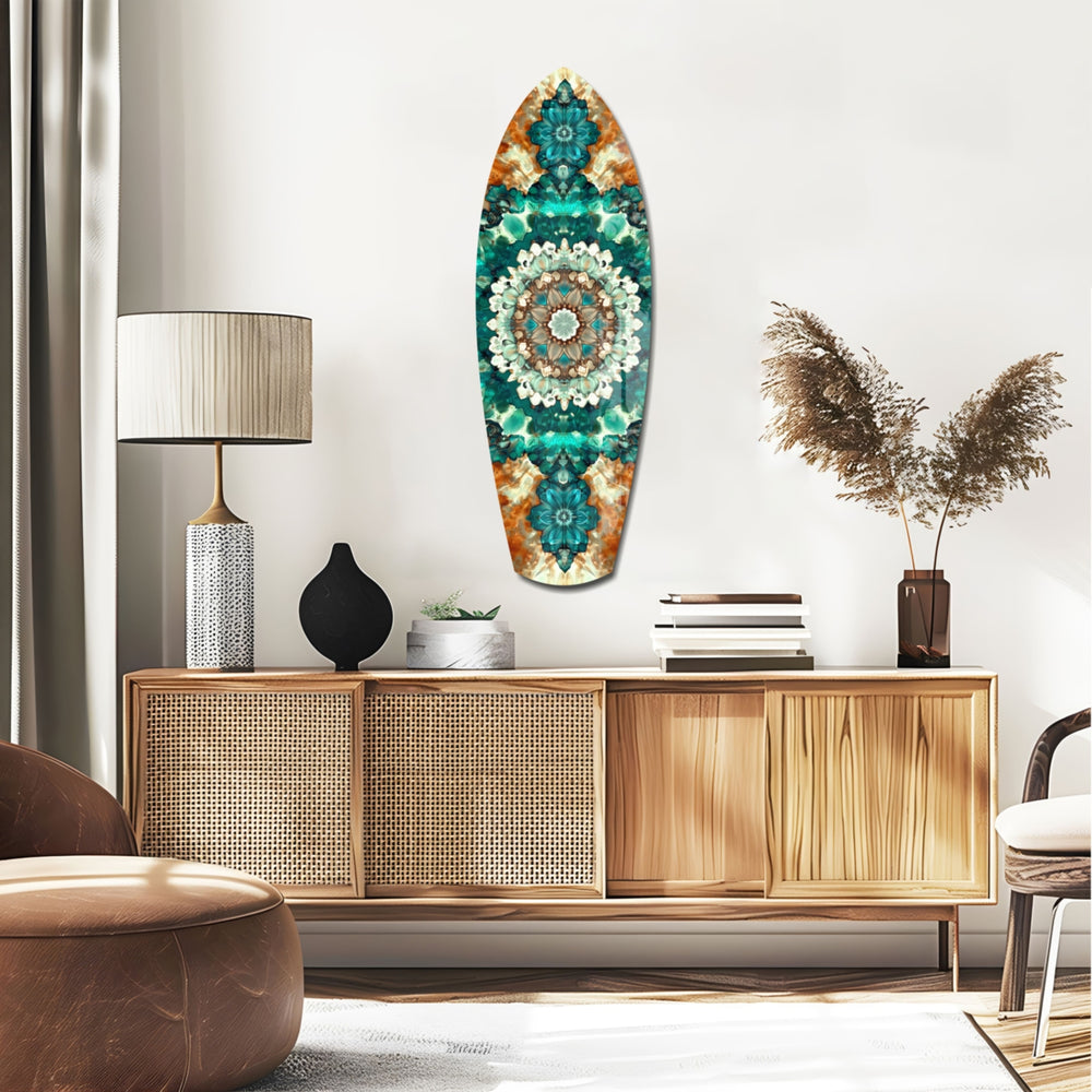 Emerald Dreams Glass Wall Art.