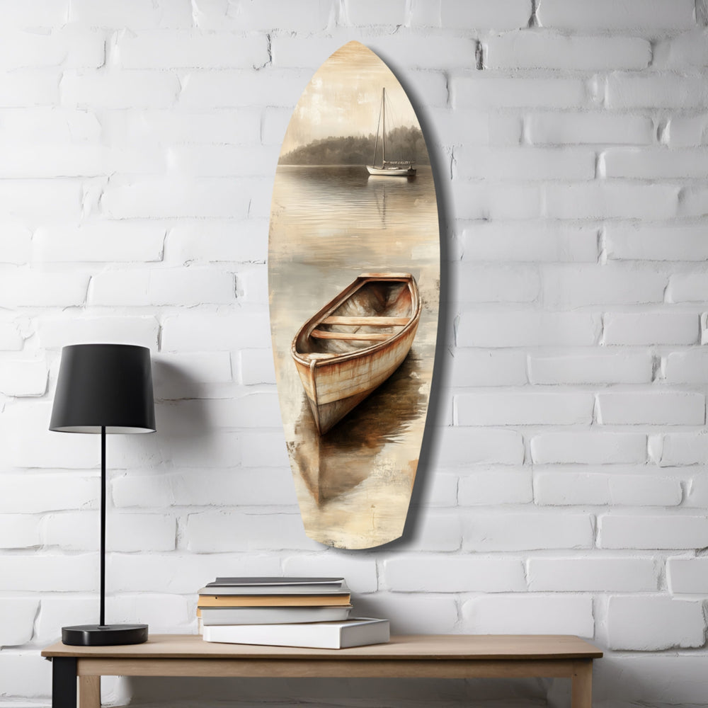 Drift of Solitude Glass Wall Art.