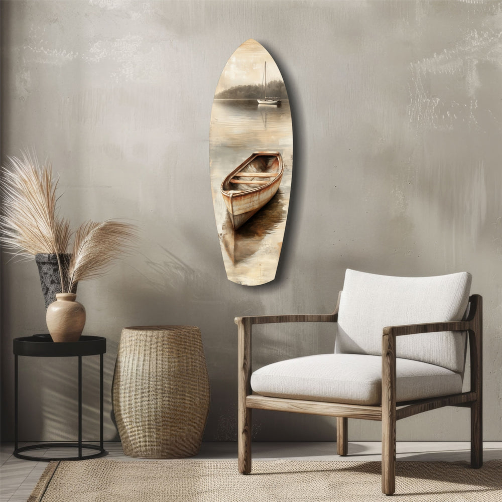 Drift of Solitude Glass Wall Art.