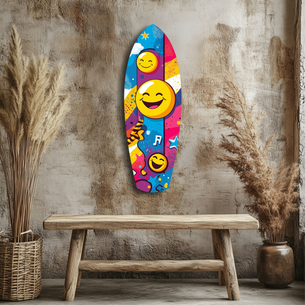 Smiley Glass Wall Art.