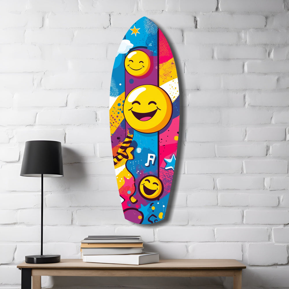 Smiley Glass Wall Art.