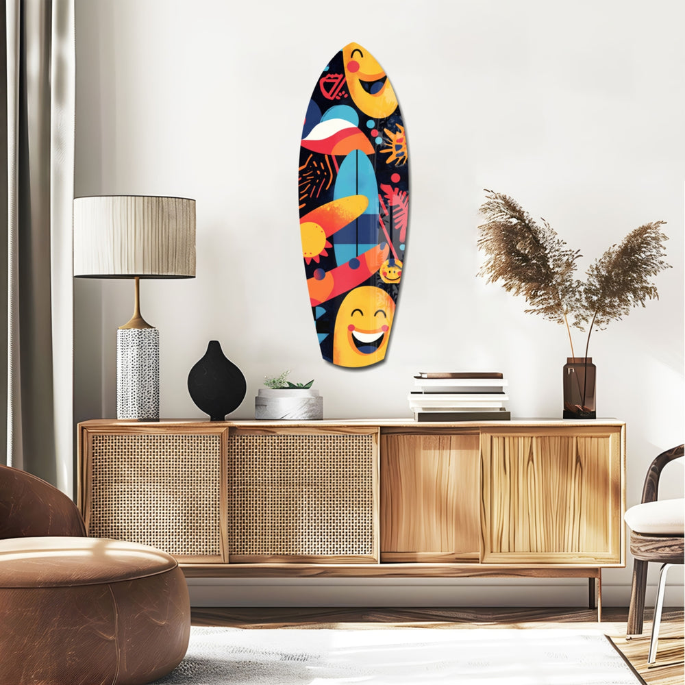 Summer Vibe Glass Wall Art.