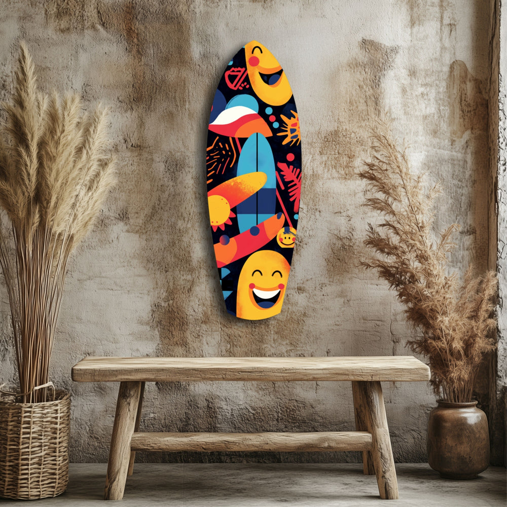 Summer Vibe Glass Wall Art.