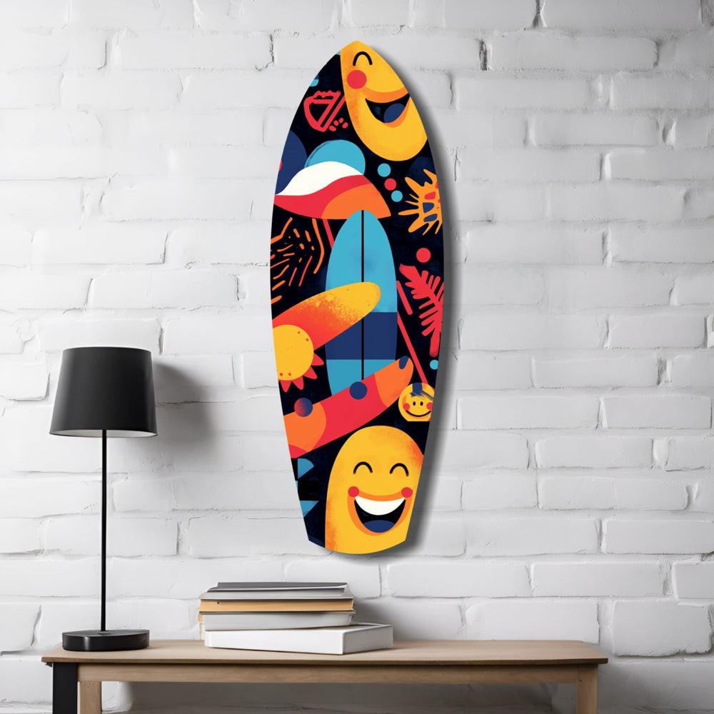 Summer Vibe Glass Wall Art.