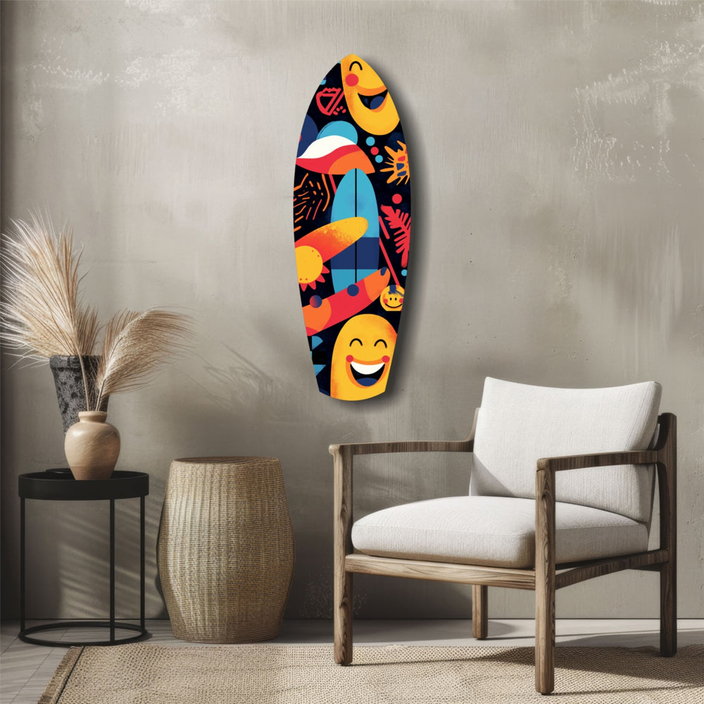 Summer Vibe Glass Wall Art.