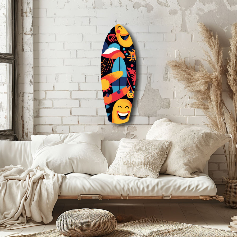 Summer Vibe Glass Wall Art.