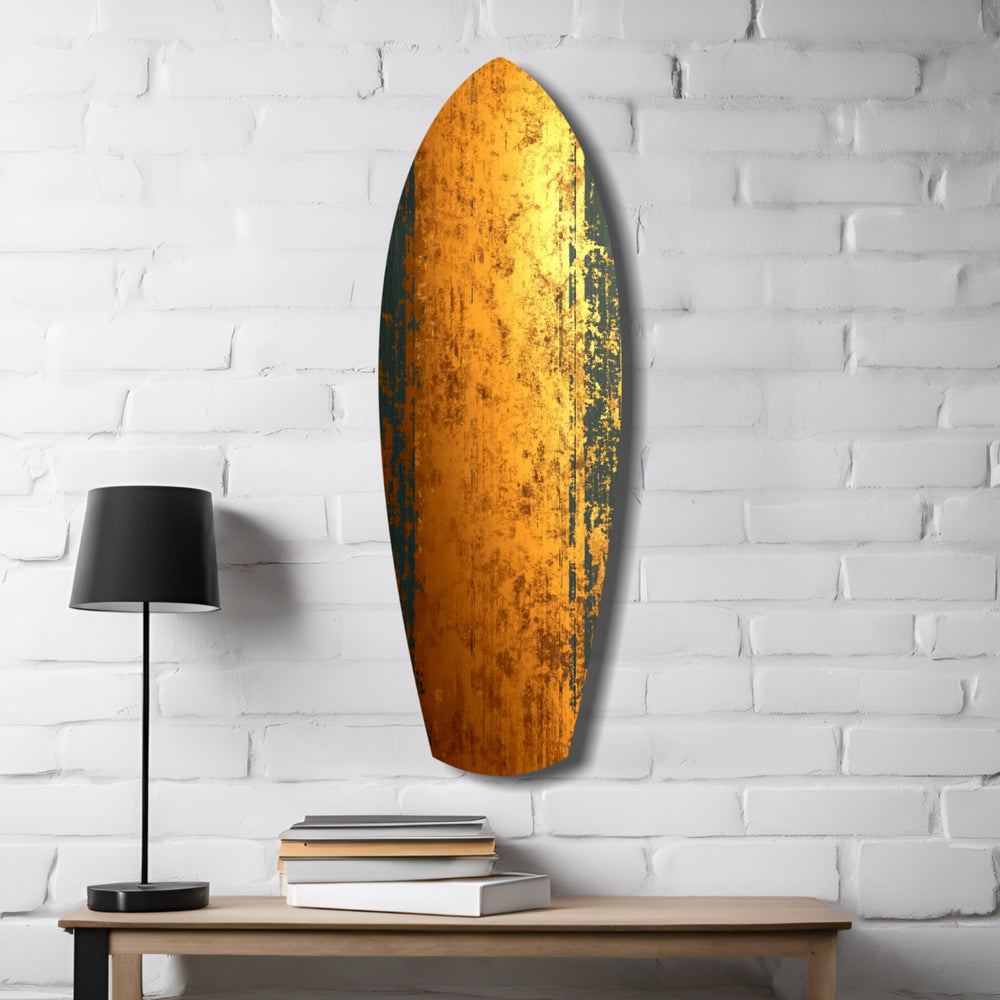 Golden Plate Glass Wall Art.
