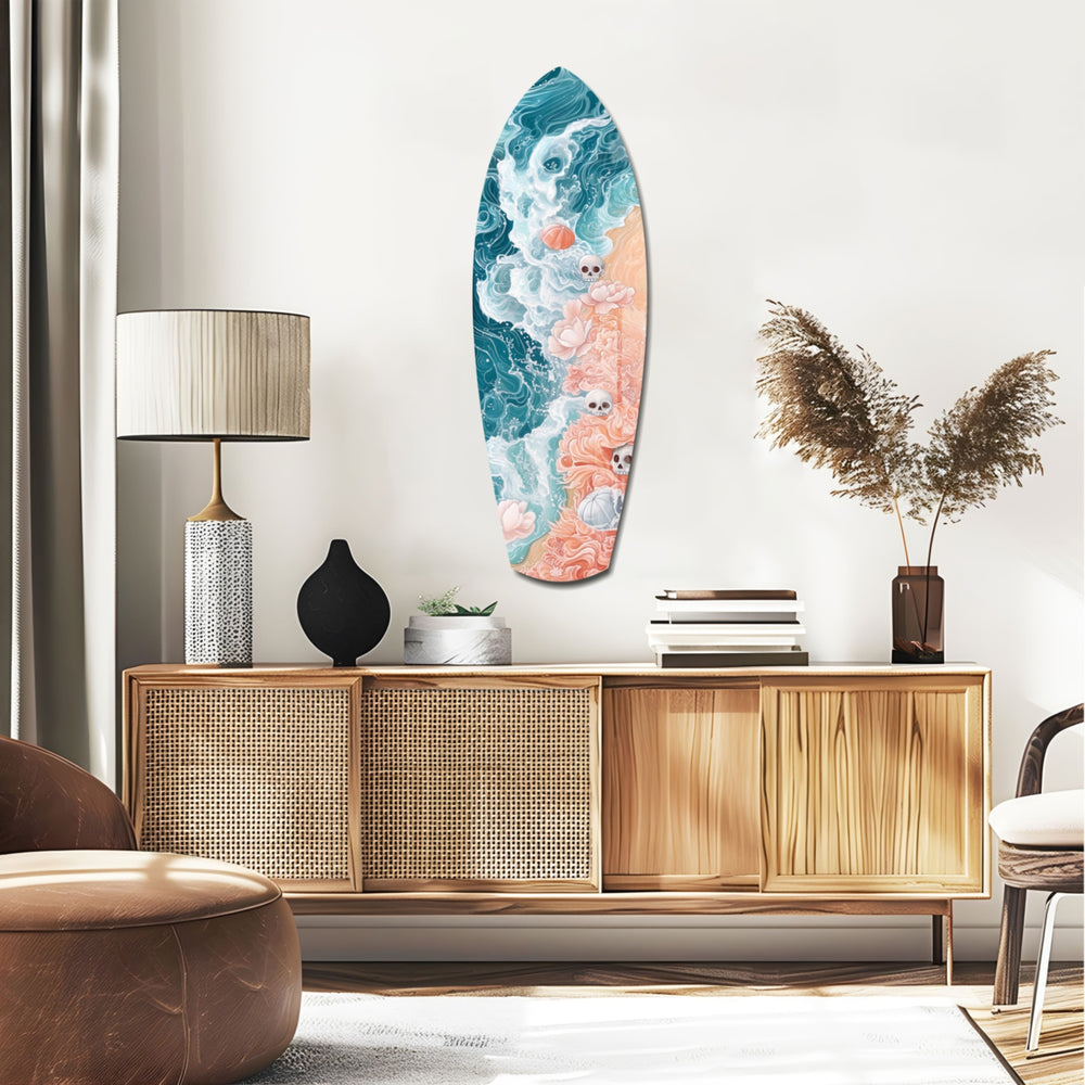 Eternal Tides Glass Wall Art.
