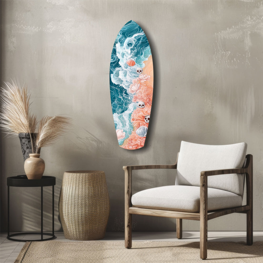 Eternal Tides Glass Wall Art.