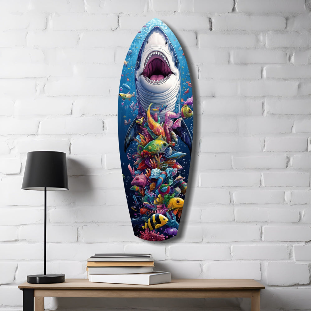 Beneath the Predator Glass Wall Art.