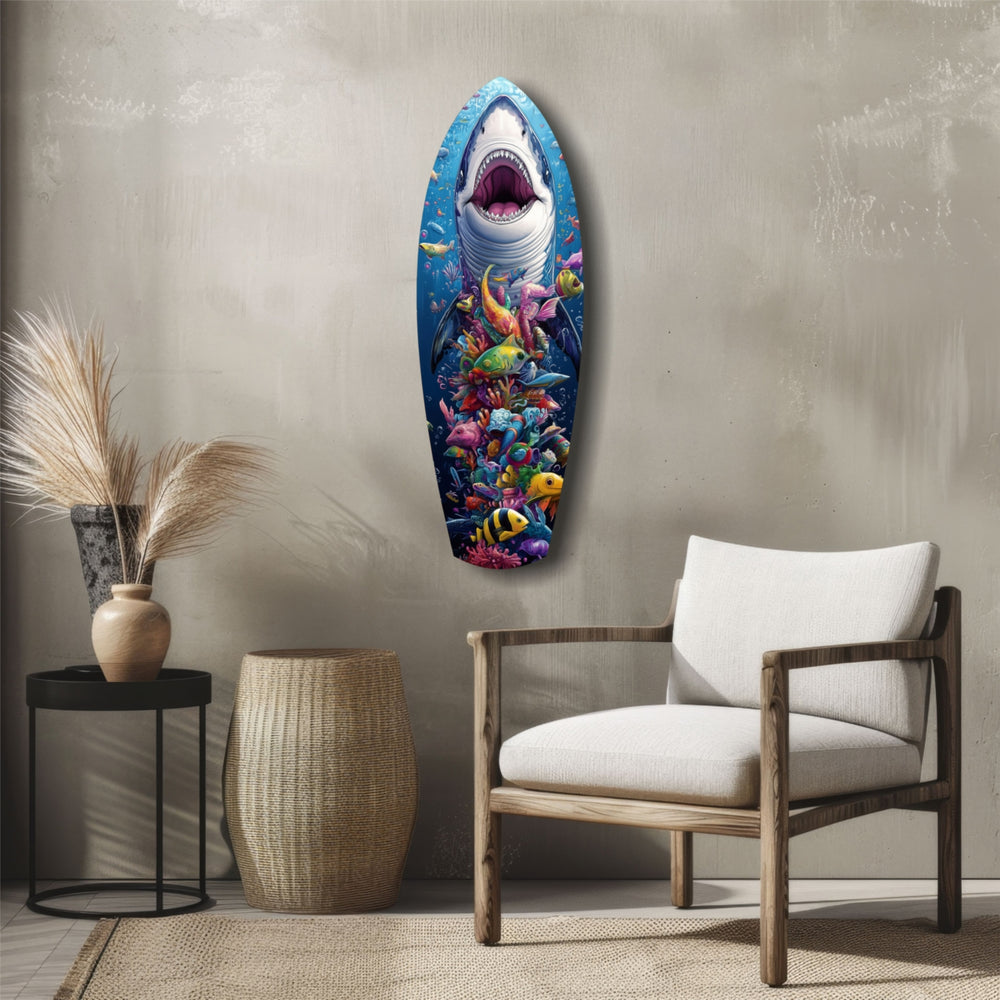 Beneath the Predator Glass Wall Art.