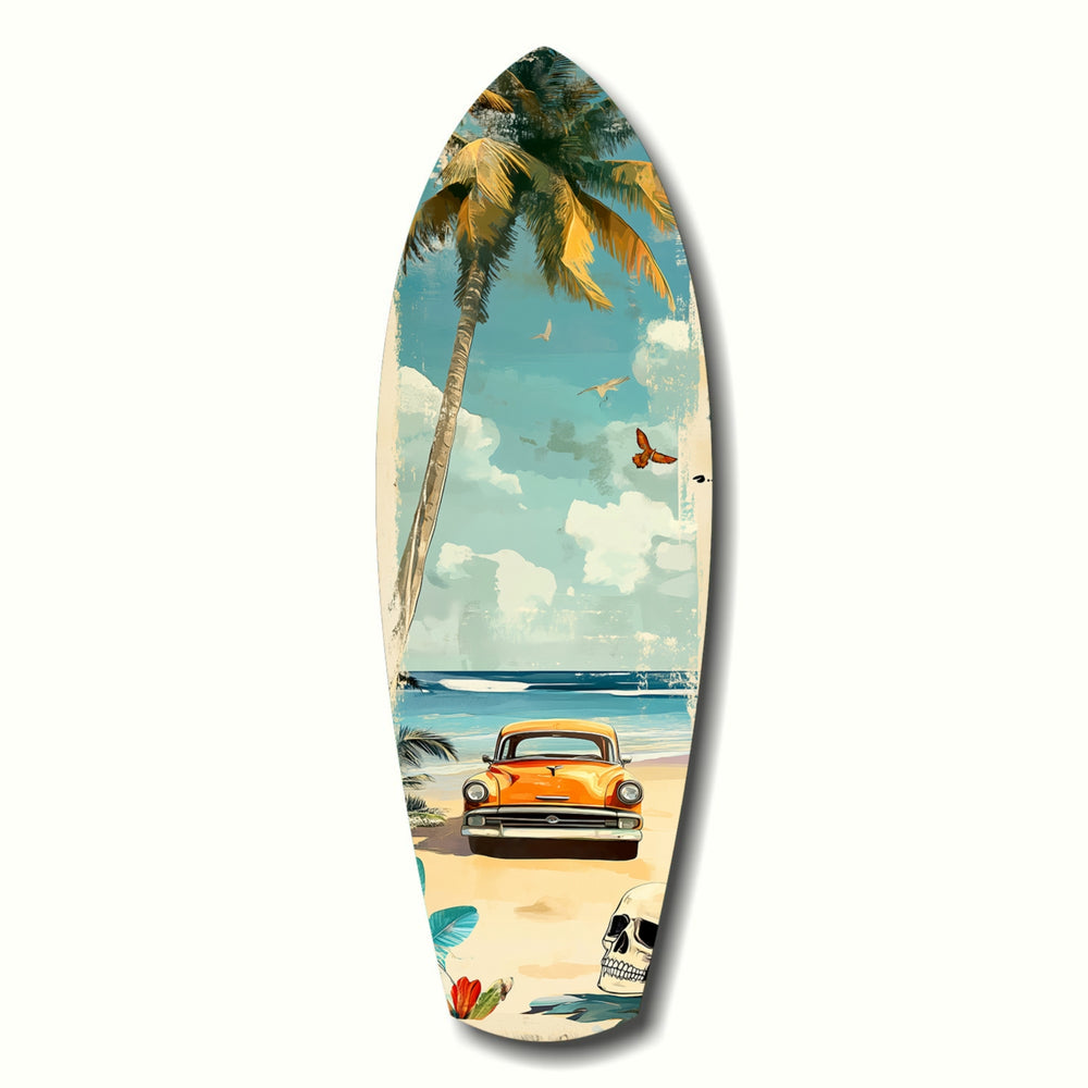 Timeless by the Sea V4 Glass Wall Art.
