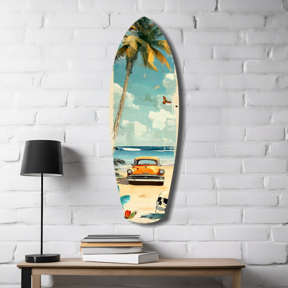 Timeless by the Sea V4 Glass Wall Art.