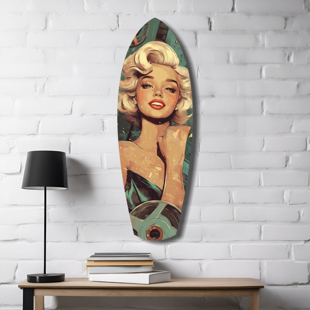 Hollywood Starlet V1 Glass Wall Art