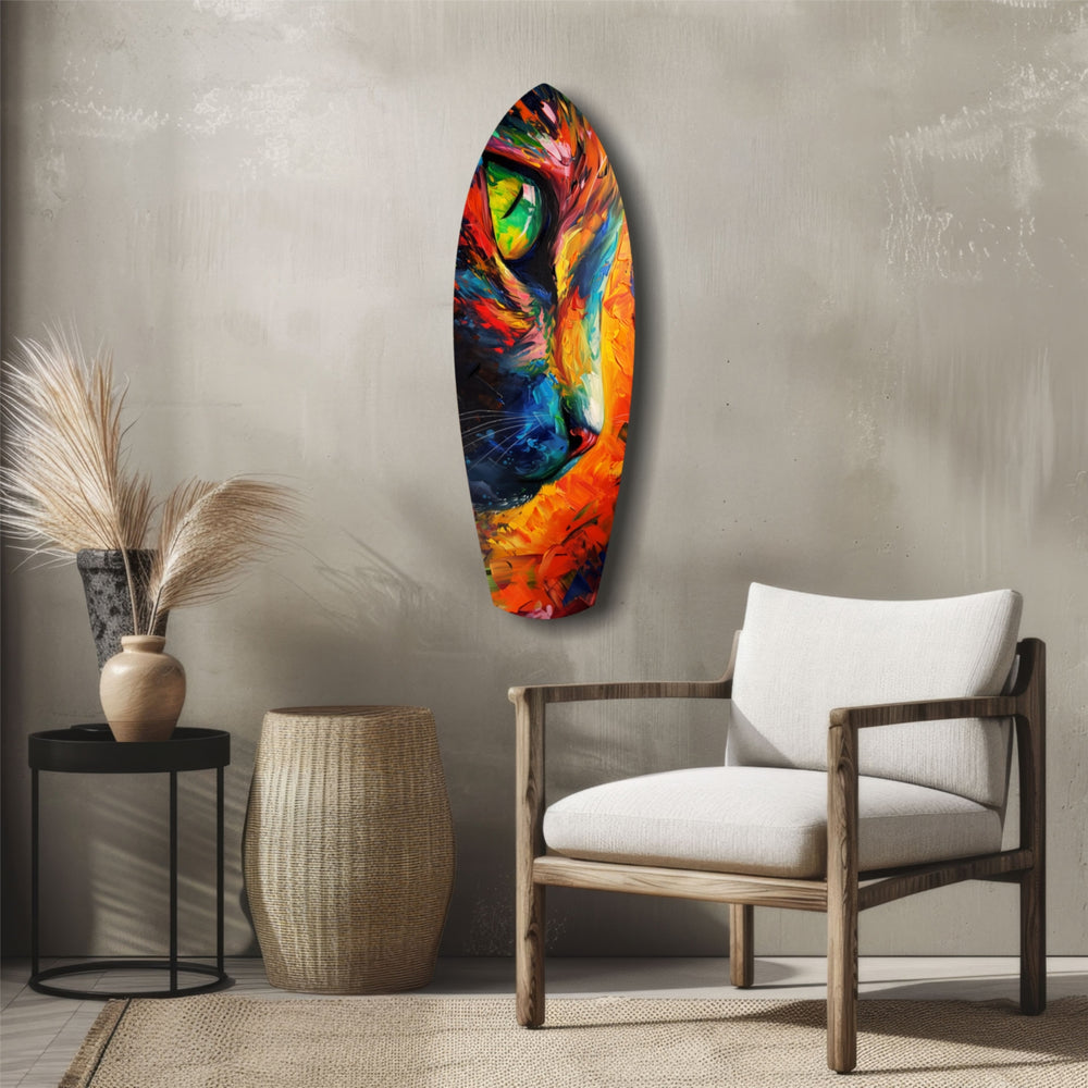 Cat Dream Glass Wall Art.