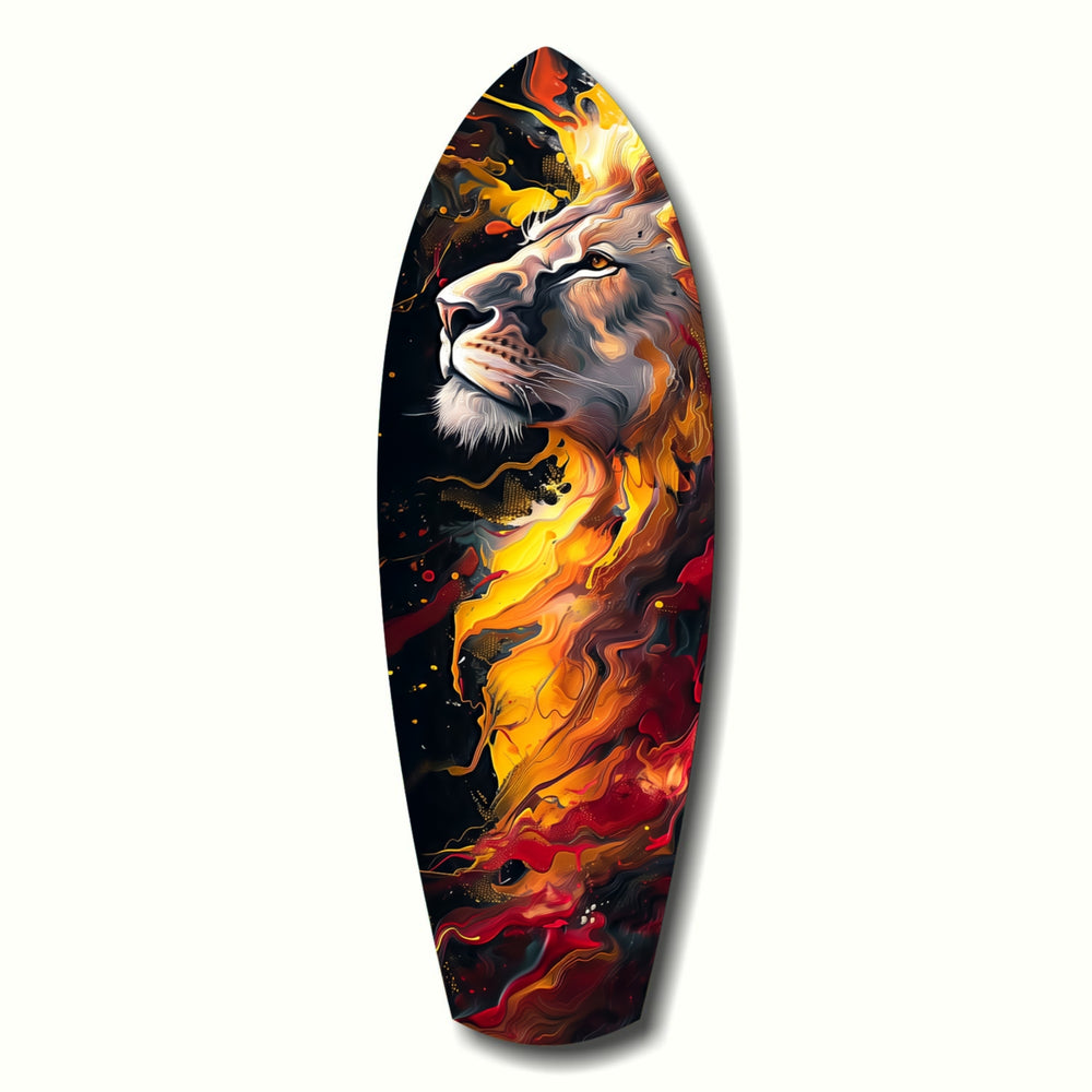 Lion Pride V4 Glass Wall Art.