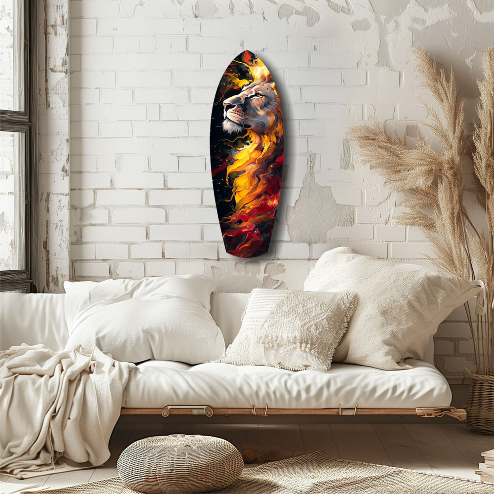 Lion Pride V4 Glass Wall Art.