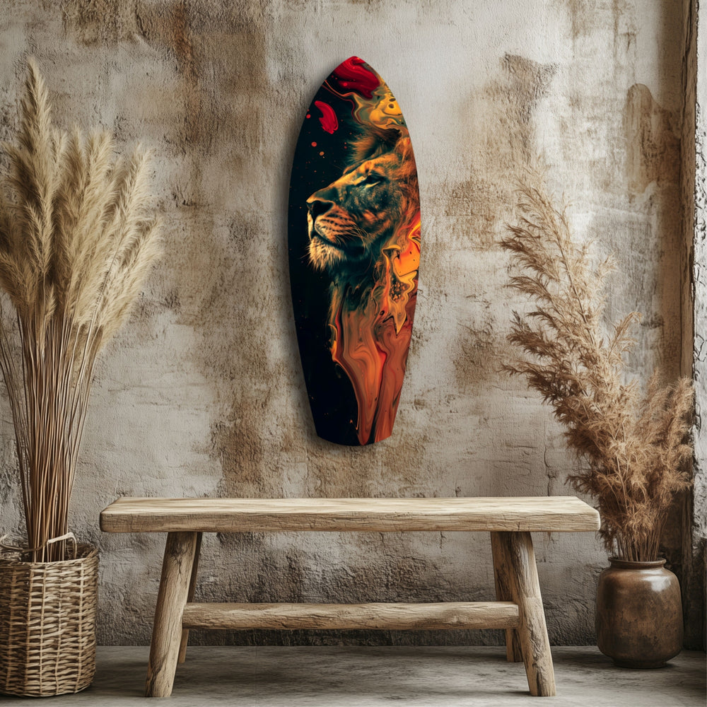 Lion Pride V5 Glass Wall Art.