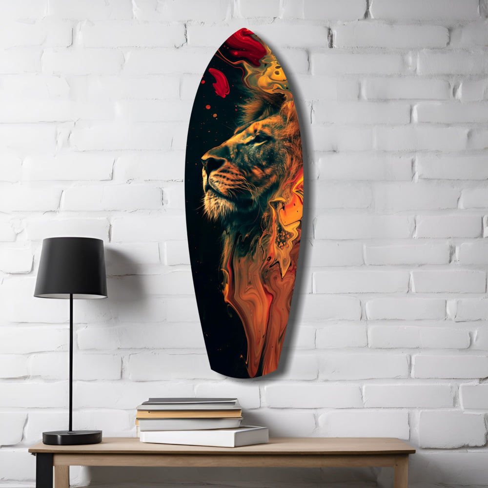 Lion Pride V5 Glass Wall Art.