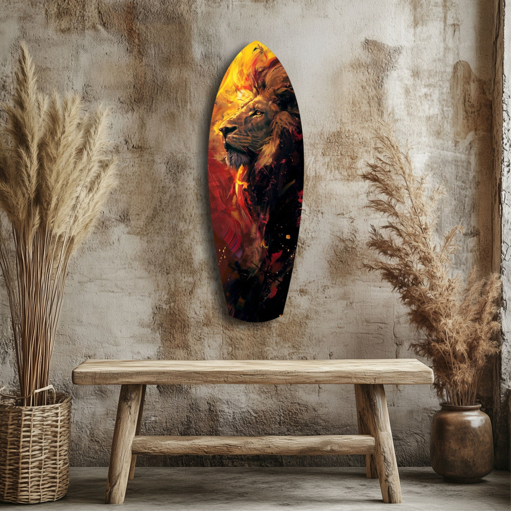 Lion Pride V6 Glass Wall Art.