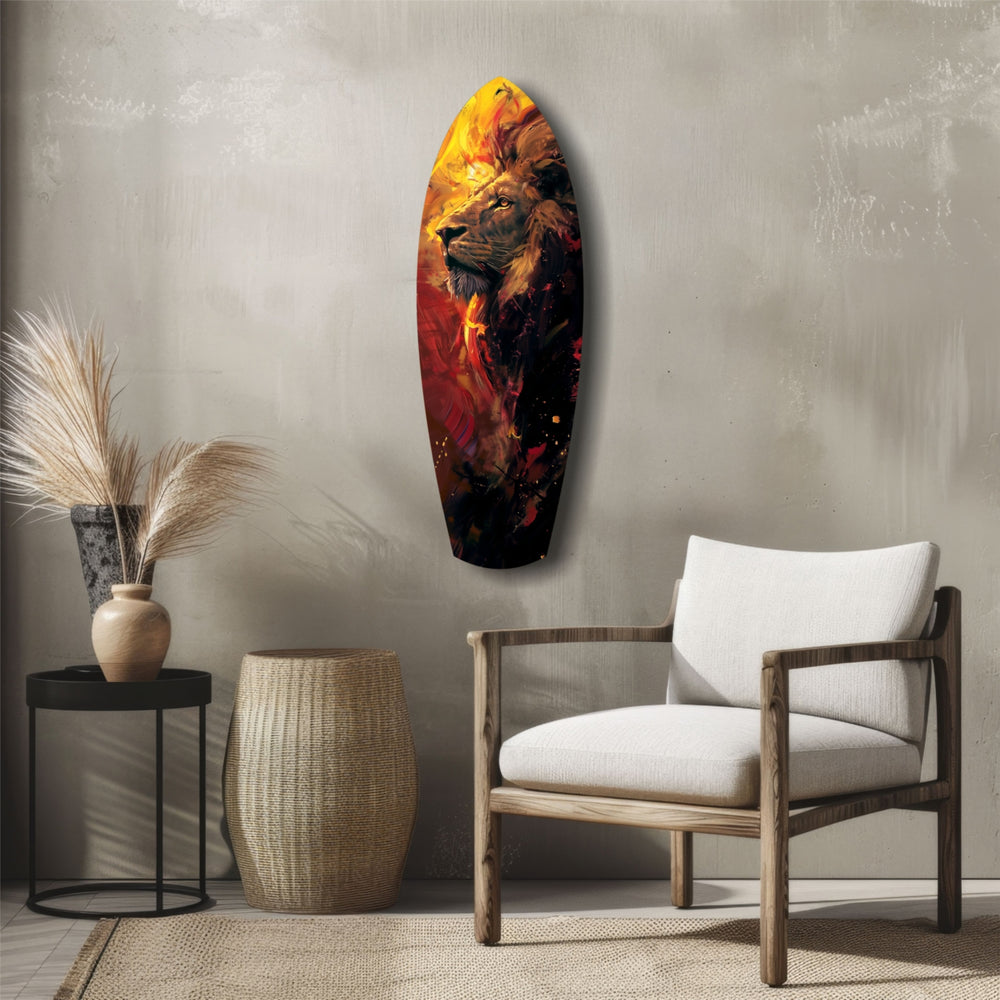 Lion Pride V6 Glass Wall Art.