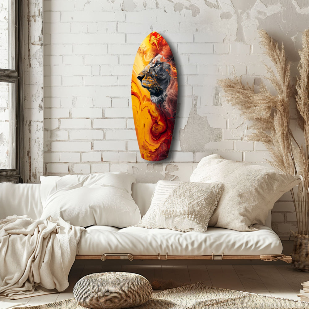 Lion Pride V7 Glass Wall Art.