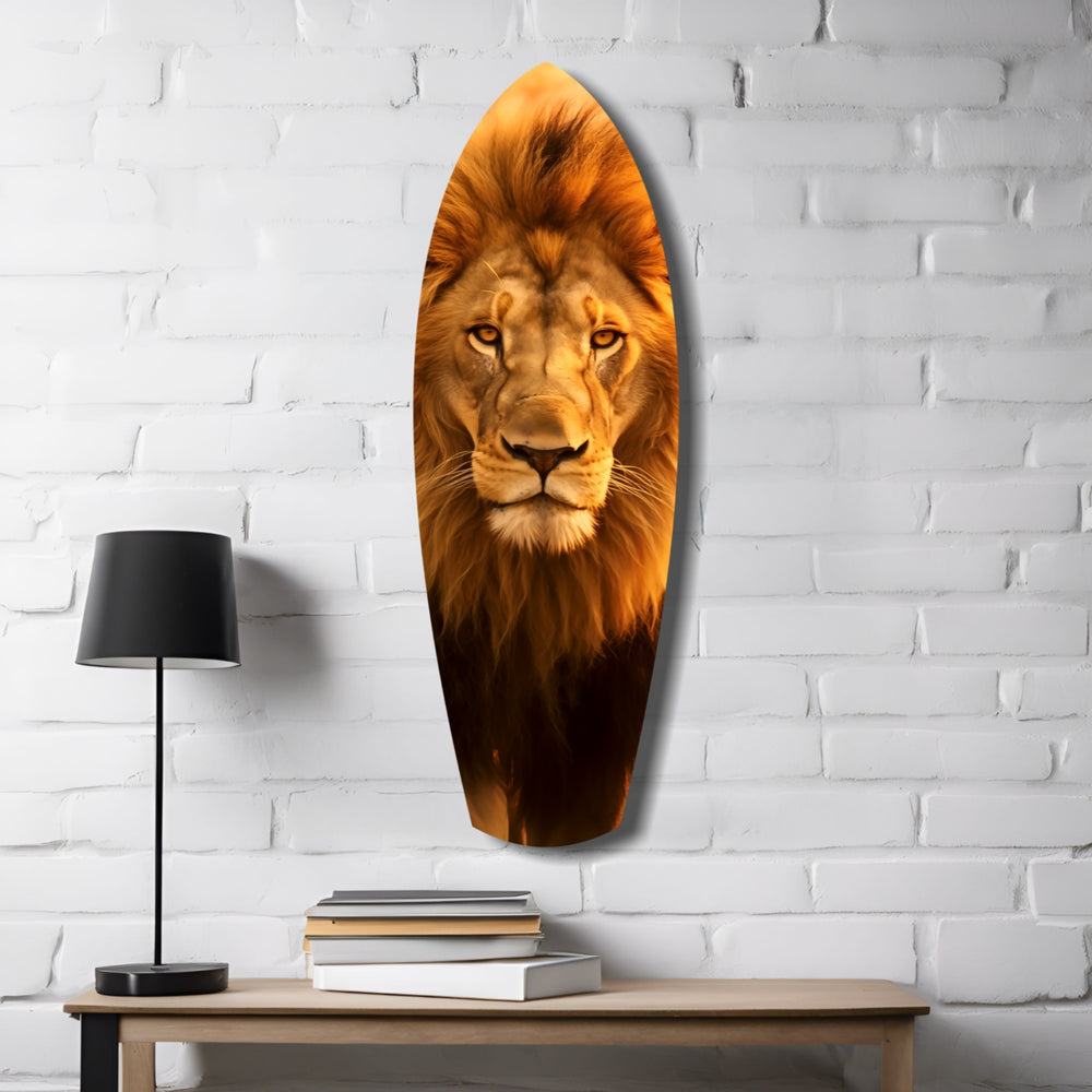 Mr Lion Glass Wall Art.
