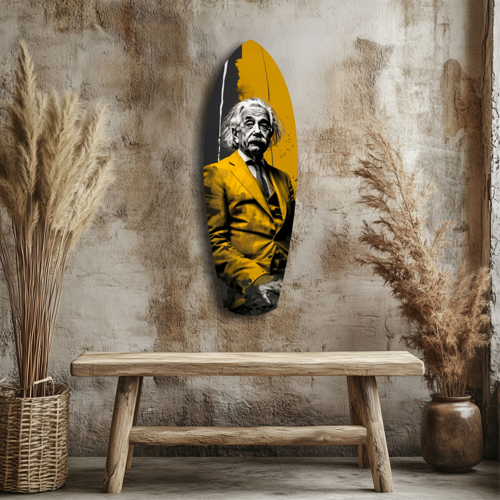 Listening Professor Glass Wall Art