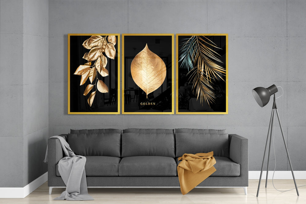 Golden Mega Glass Wall Art.