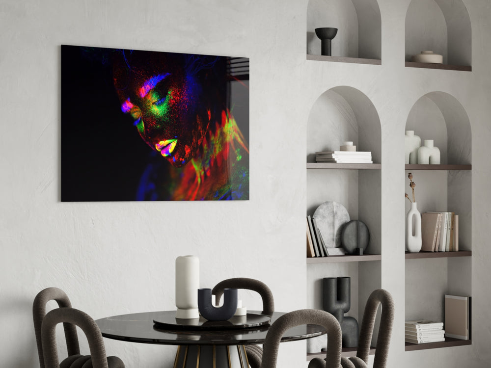 Female Portrait 30 panel adding club mood to a lounge